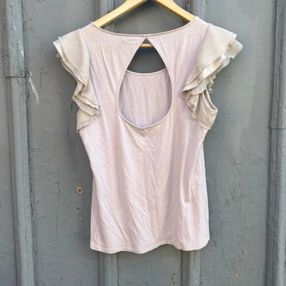 Club Monaco Ruffle  Sleeve blouse, size M - Picture 8 of 8